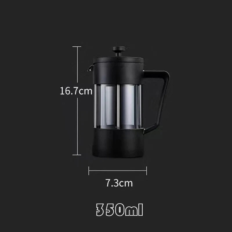 French Press Coffee Maker - Borosilicate Glass
