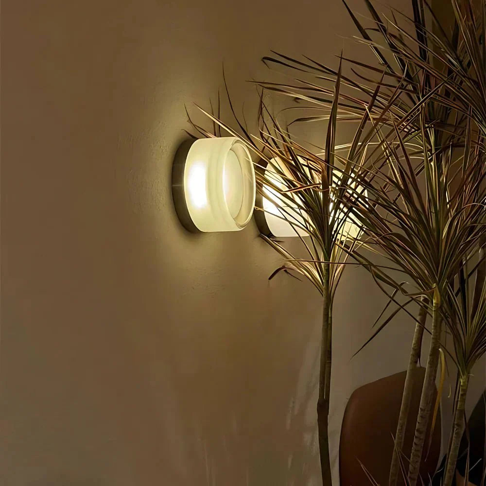Frosted Glass Wall Sconce