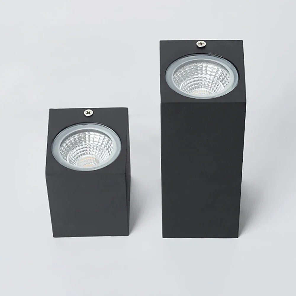 Geometric Black Up Down Wall Light