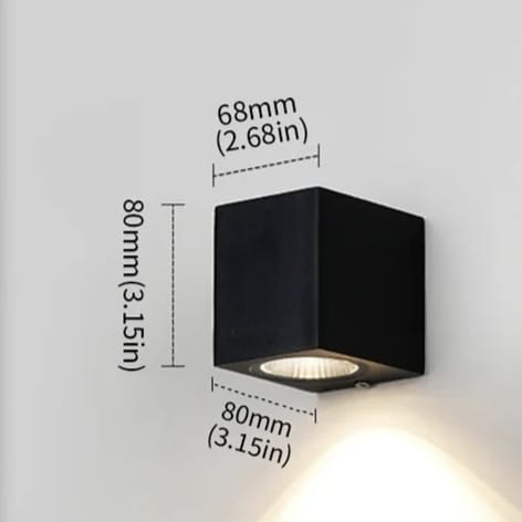 Geometric Black Up Down Wall Light