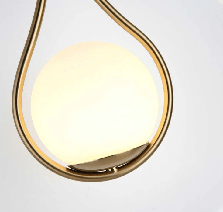 Glass Orb LED Wall Sconce