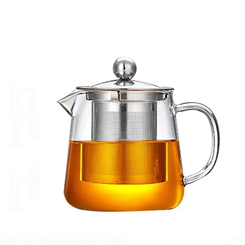 Glass Teapot With Tea Strainer Infuser