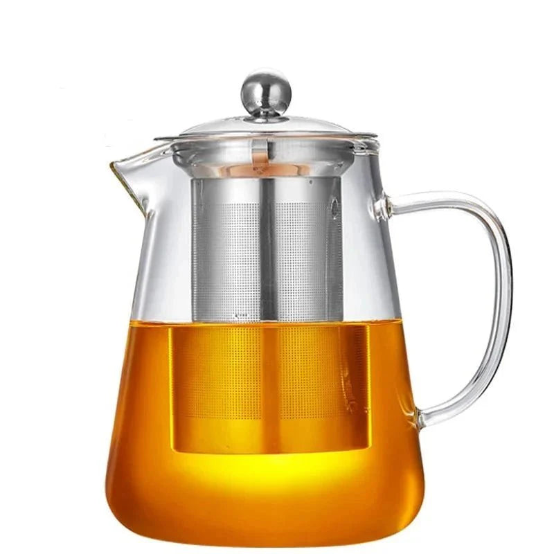 Glass Teapot With Tea Strainer Infuser