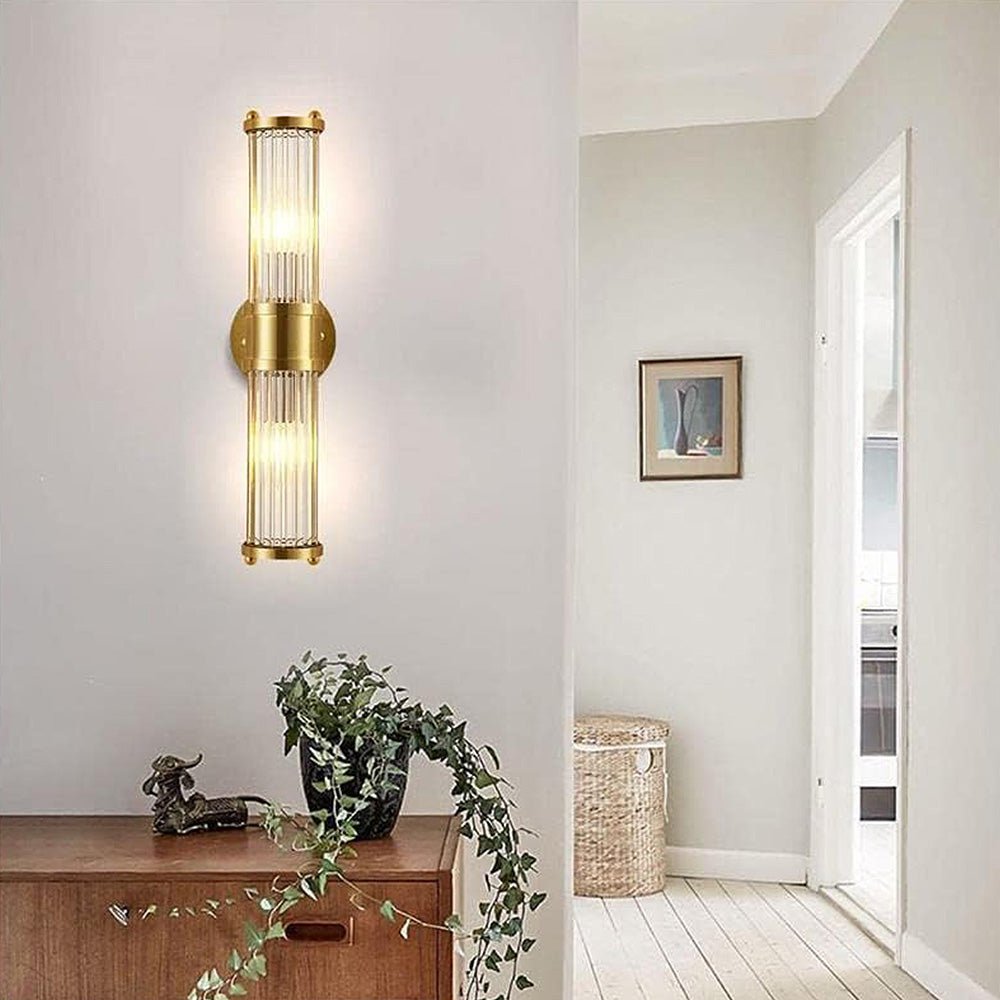 Gold Wall Sconce Light for Bathroom & Hallway