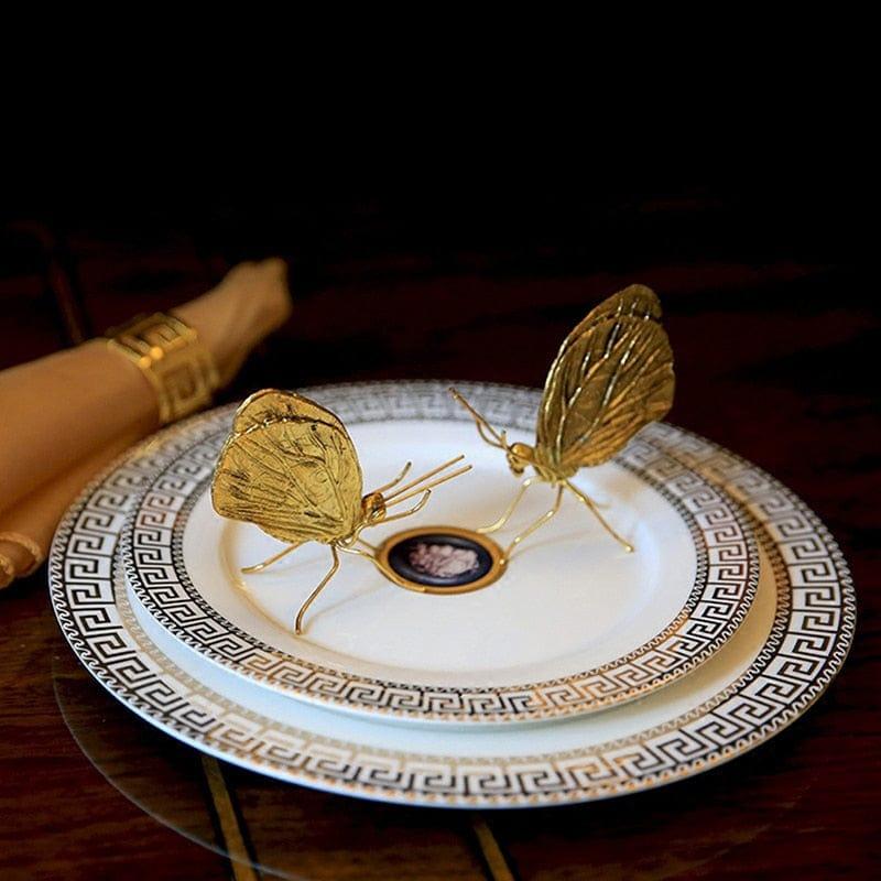 Golden Alloy Bugs Sculptures Decor