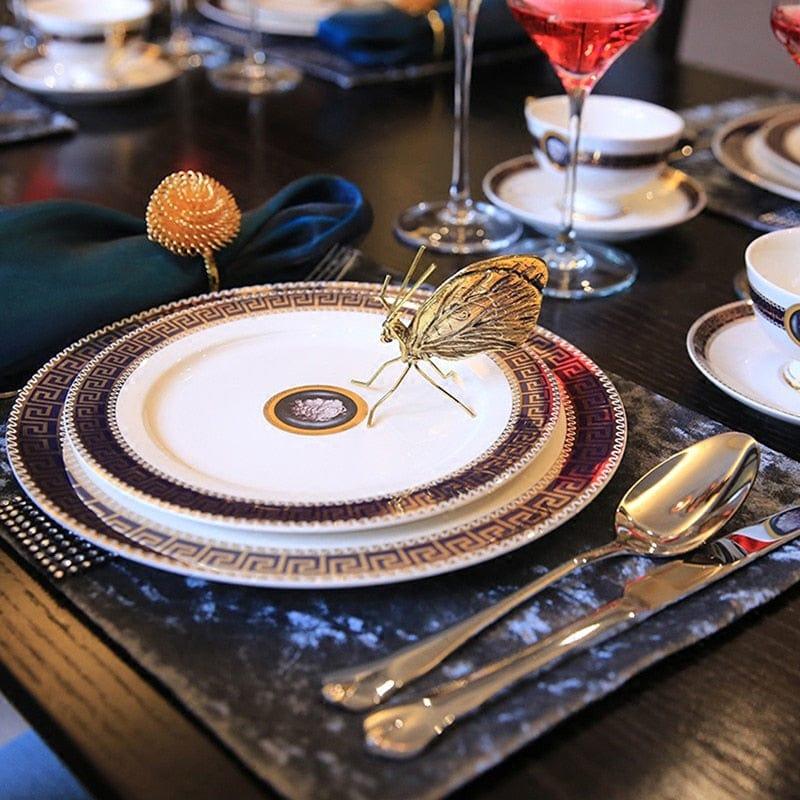 Golden Alloy Bugs Sculptures Decor