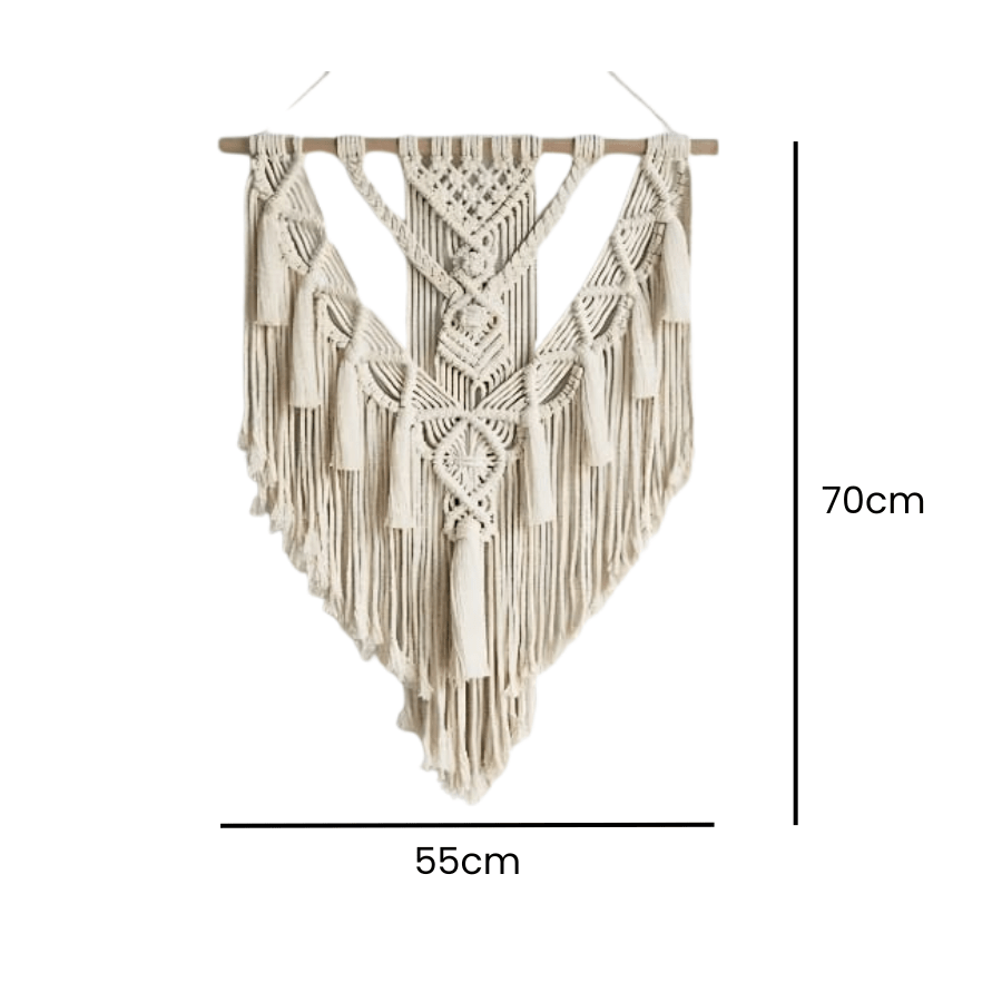 Hand-Woven Boho Macramé Wall Hanging
