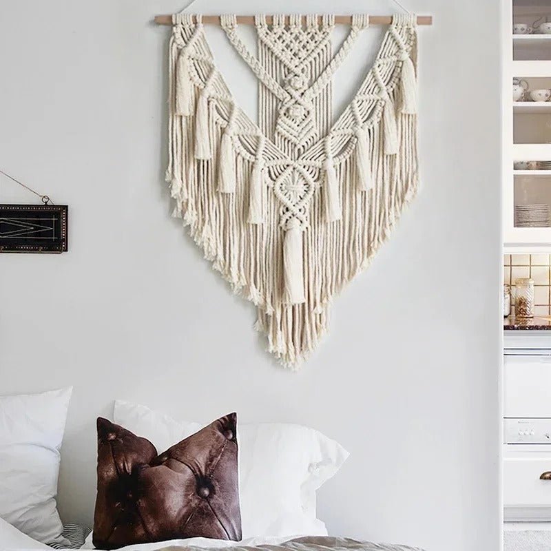 Hand-Woven Boho Macramé Wall Hanging
