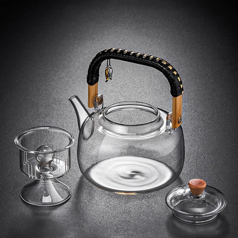 Heat-Resistant Glass Teapot with Infuser
