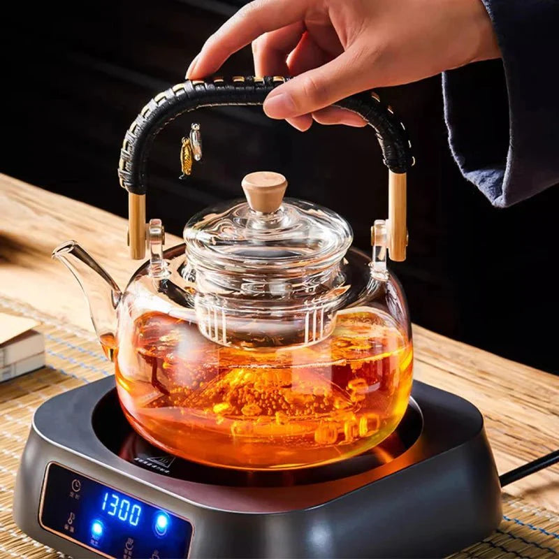 Heat-Resistant Glass Teapot with Infuser