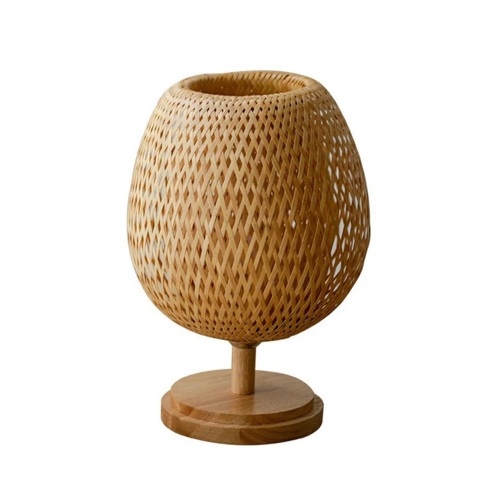 Hygge Handmade Bamboo & Wood Rattan Table Lamp