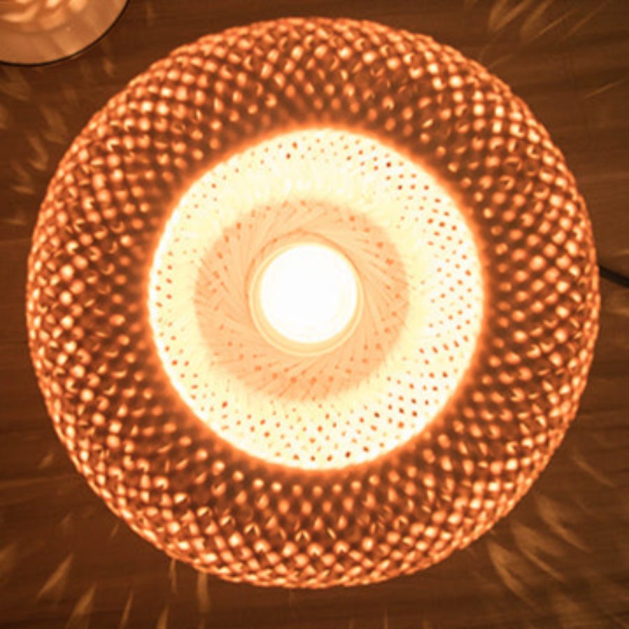 Hygge Handmade Bamboo & Wood Rattan Table Lamp