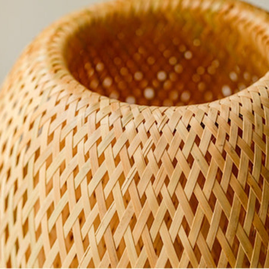 Hygge Handmade Bamboo & Wood Rattan Table Lamp
