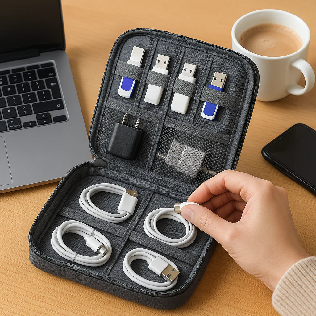 Compact Tech Travel Organizer