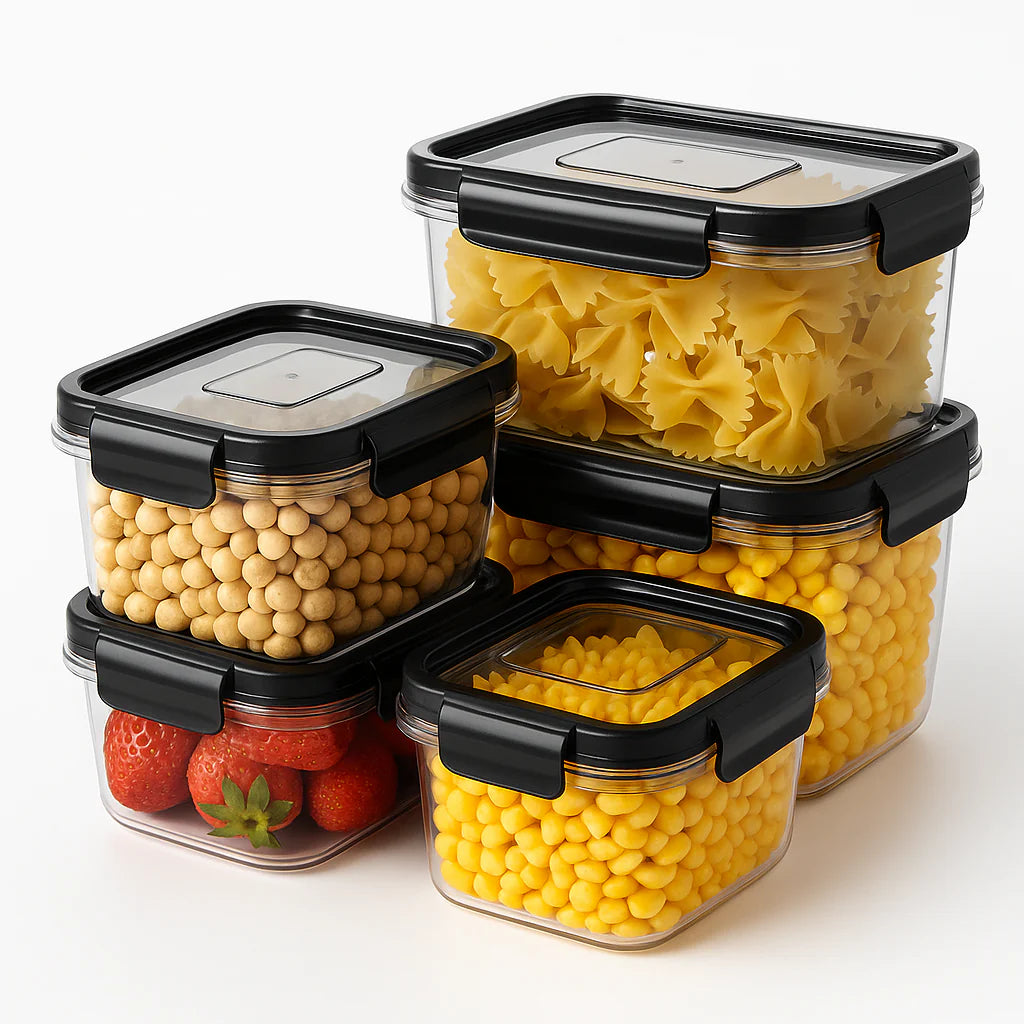 Clear Kitchen Storage Set