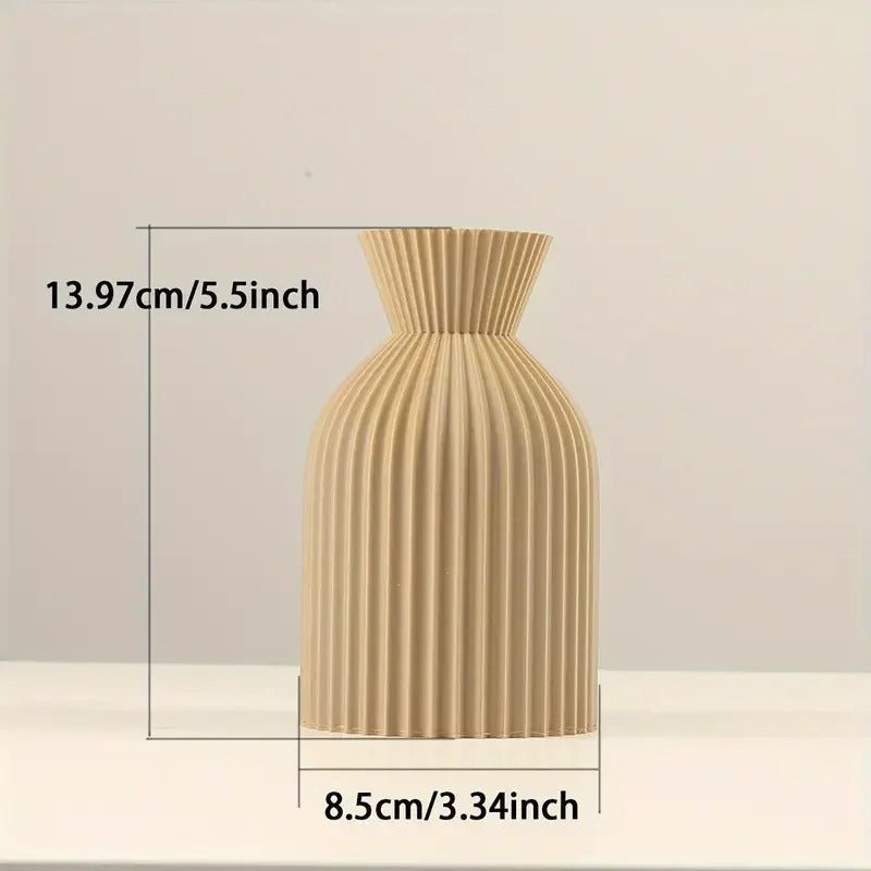 Japandi Centerpiece Plastic Vase Double Set