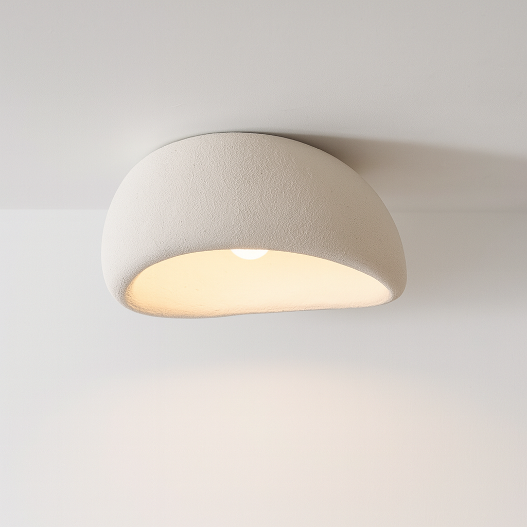 Japandi Wabi Sabi Resin Ceiling Light