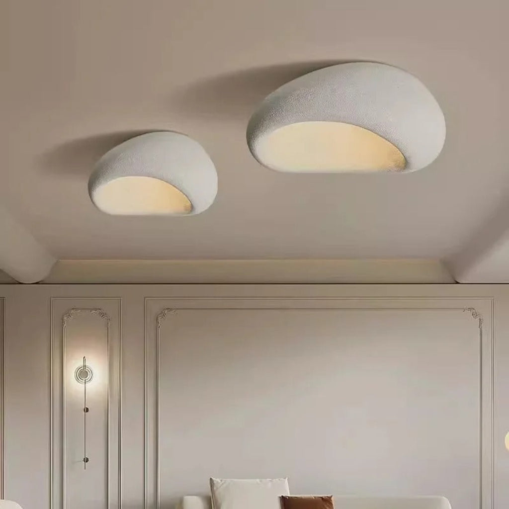 Japandi Wabi Sabi Resin Ceiling Light