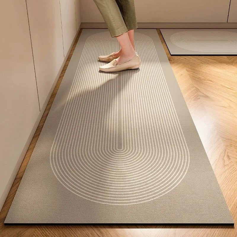 Japandi Waterproof Suede Non Slip Mat