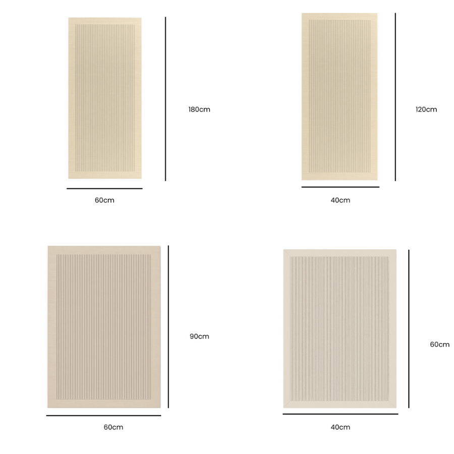 Japandi Waterproof Suede Non Slip Mat