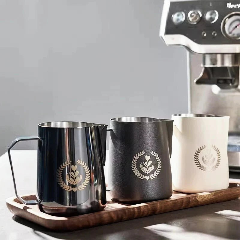 Latte Art Milk Jug for Cappuccino and Coffee
