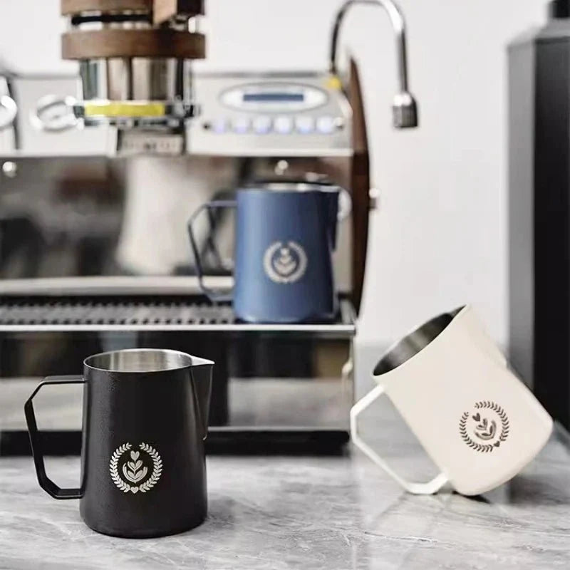 Latte Art Milk Jug for Cappuccino and Coffee