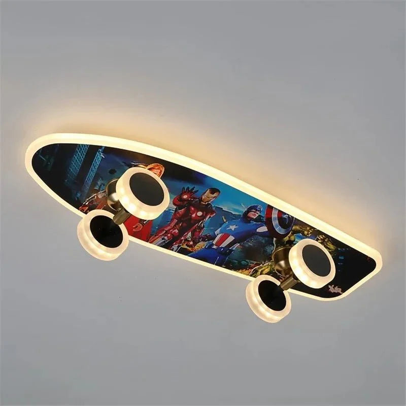 LED Skateboard Ceiling Light