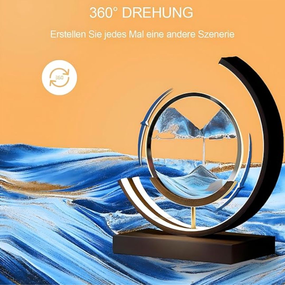 lluminated Sandscapes Art for Tranquil Home Decor