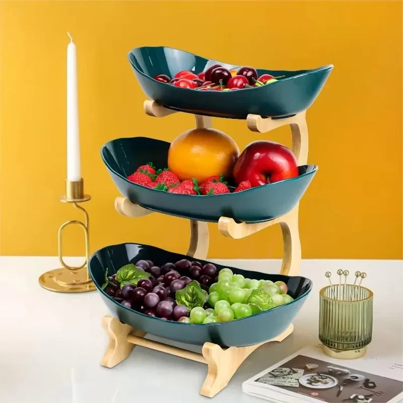 Modern Bamboo Fruit Basket
