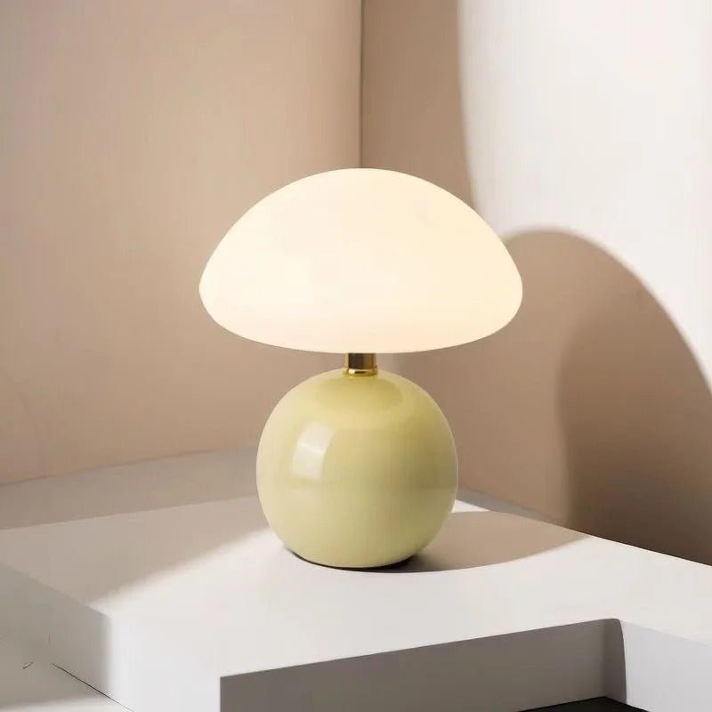 Metallic Mushroom LED Table Lamp