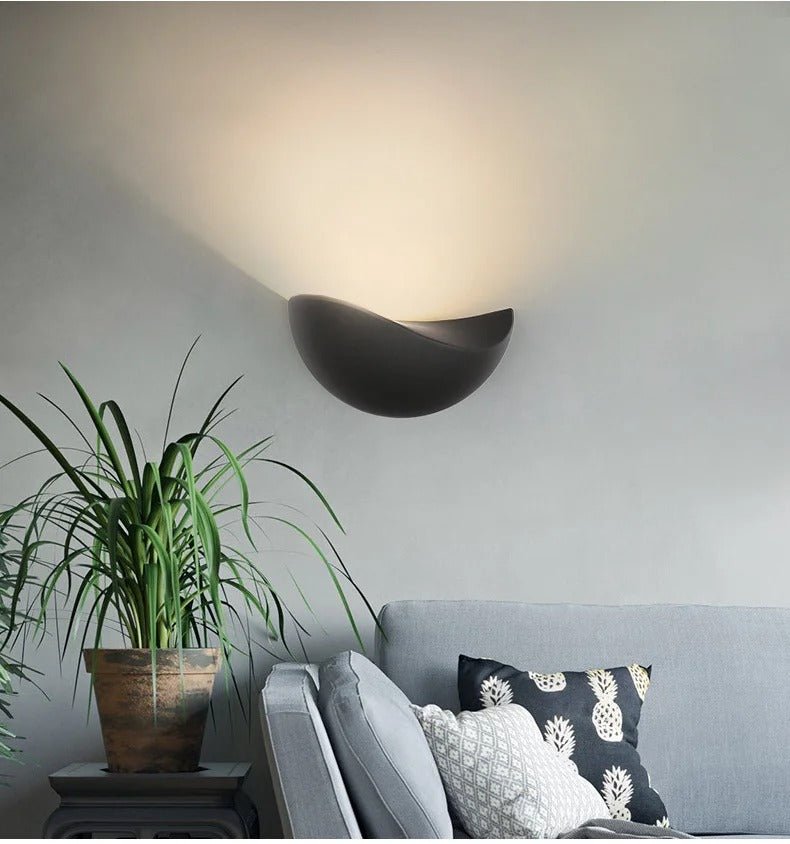 Minimalist Half-Round LED Wall Light
