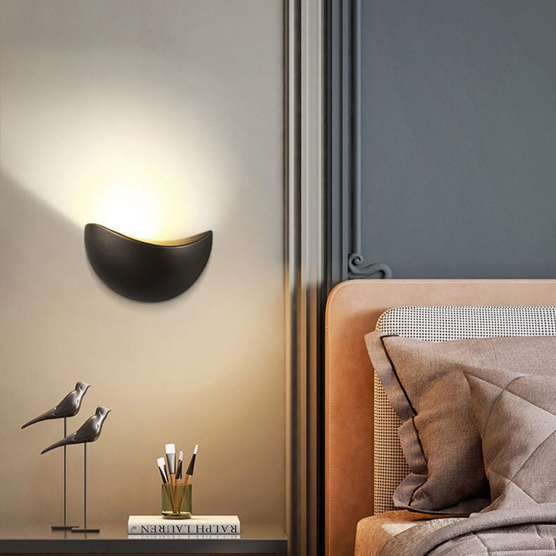 Minimalist Half-Round LED Wall Light
