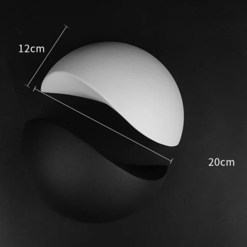 Minimalist Half-Round LED Wall Light