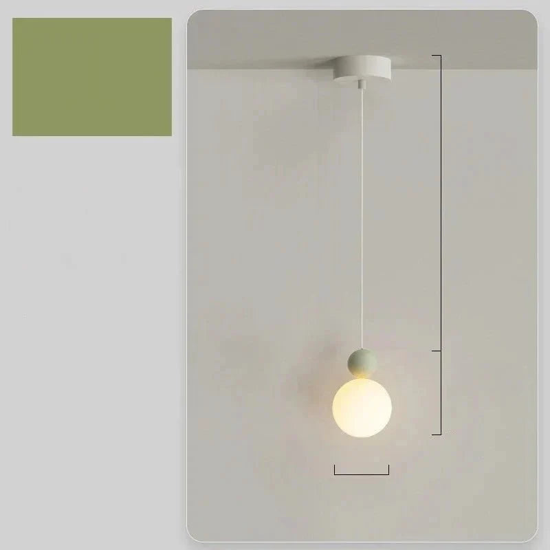Minimalist Nordic Globe Pendant Light