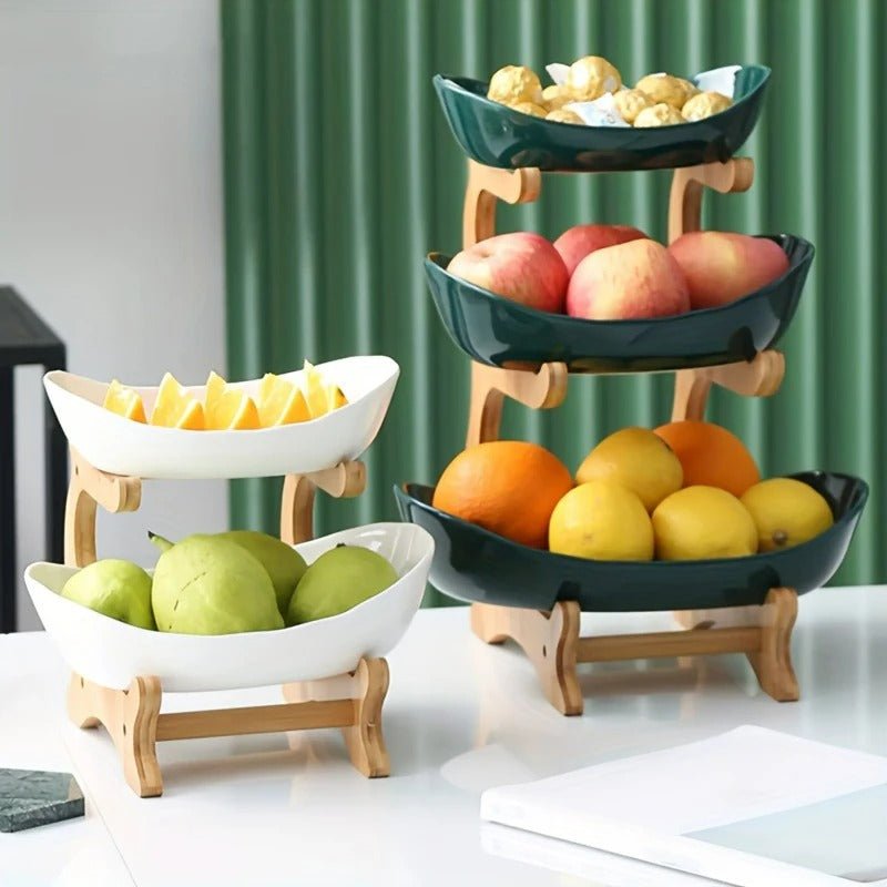 Modern Bamboo Fruit Basket