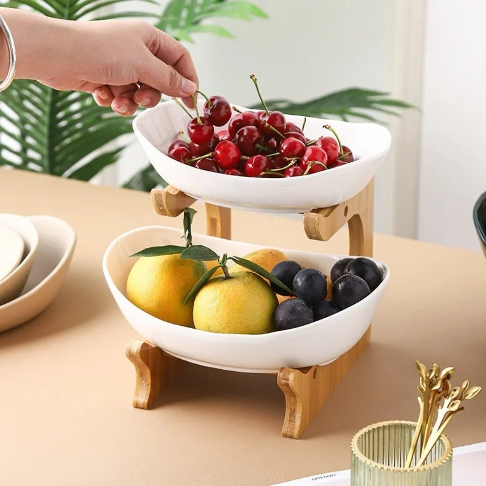 Modern Bamboo Fruit Basket