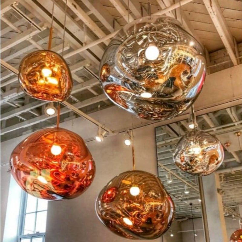 Modern Lava-Textured Pendant Light