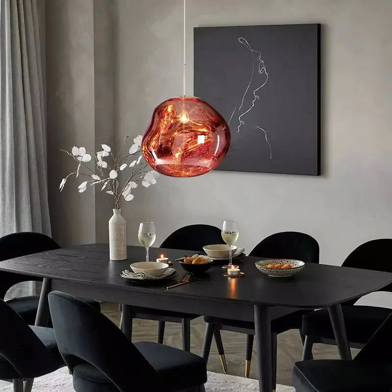 Modern Lava-Textured Pendant Light