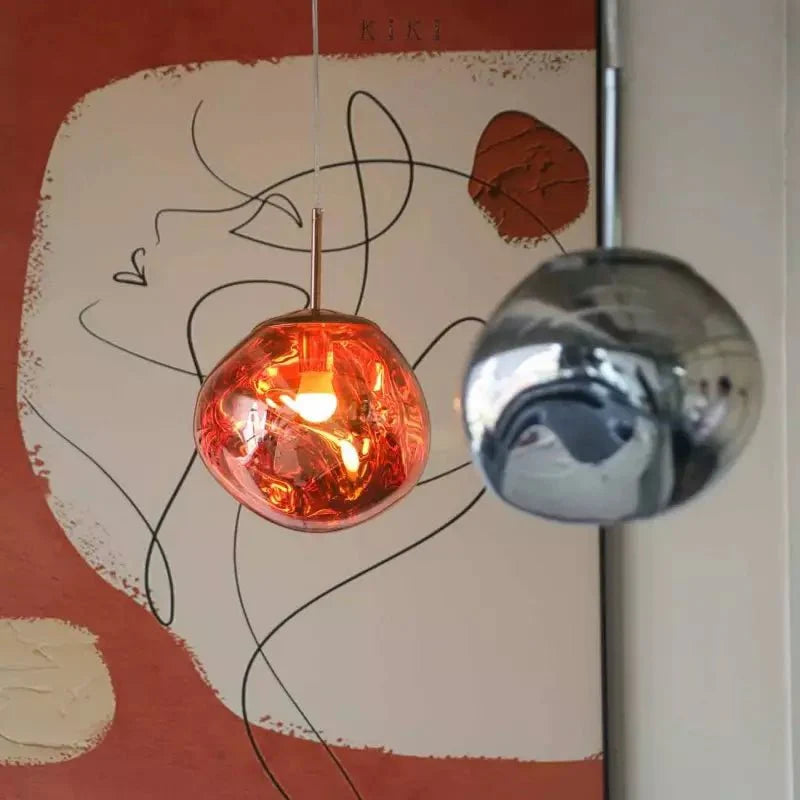 Modern Lava-Textured Pendant Light