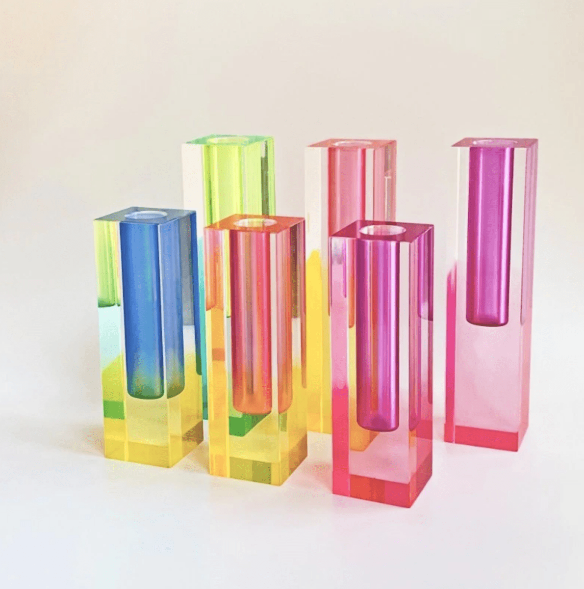 Modern Prism Acrylic Vase