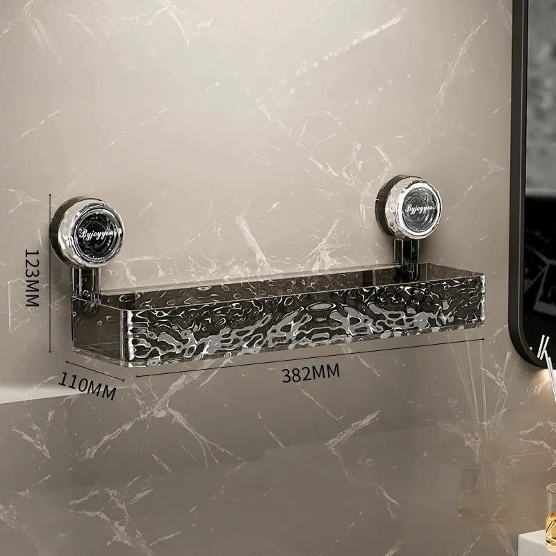 No-Drill Wall Storage – Strong Suction Cups for Heavy Bathroom