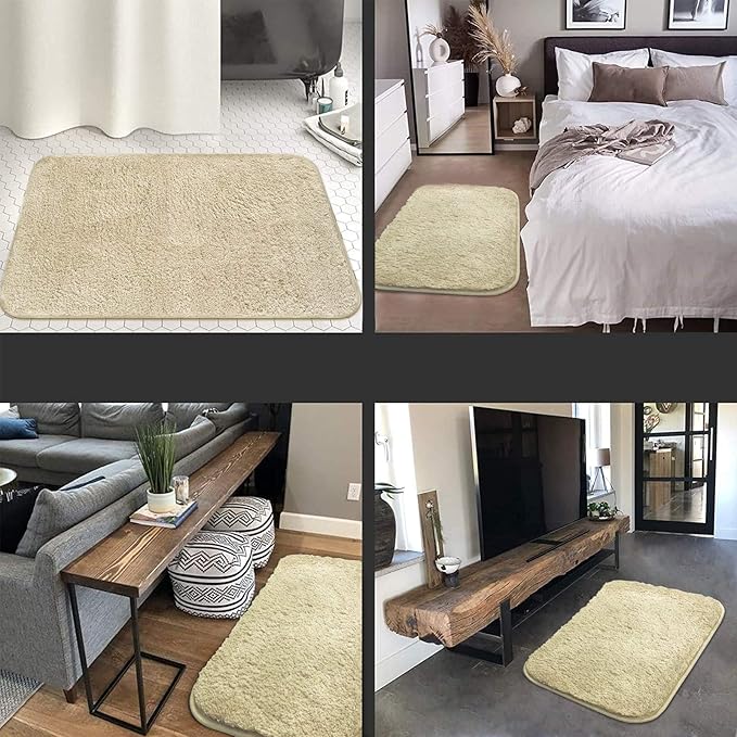 Non-Slip Absorbent Bathroom Mat - Plush and Soft