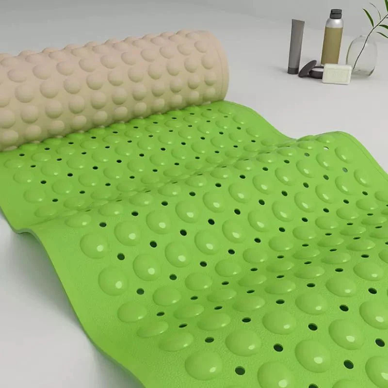 Non-Slip Large Bath Mat with Safety Massage Suction Cups