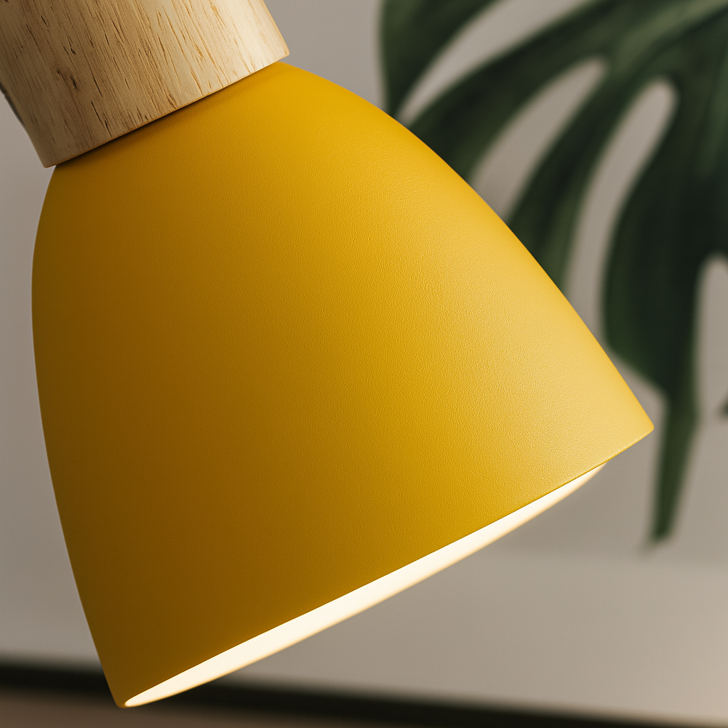 Nordics Wooden Wall Lamp for Bedroom