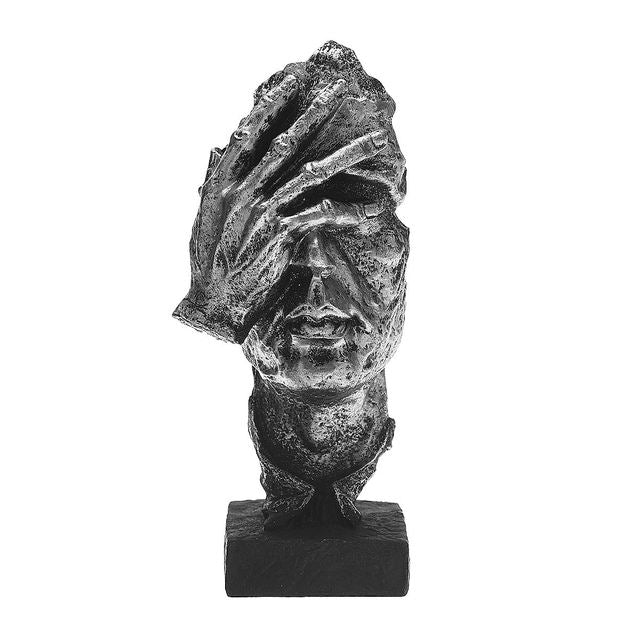 Odin's Faces Sculpture – Nordic-Inspired Decor