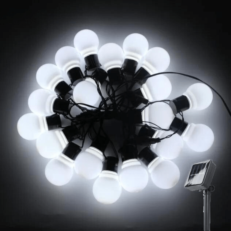 Outdoor String Lights with Warm Glow for Gardens and Patios