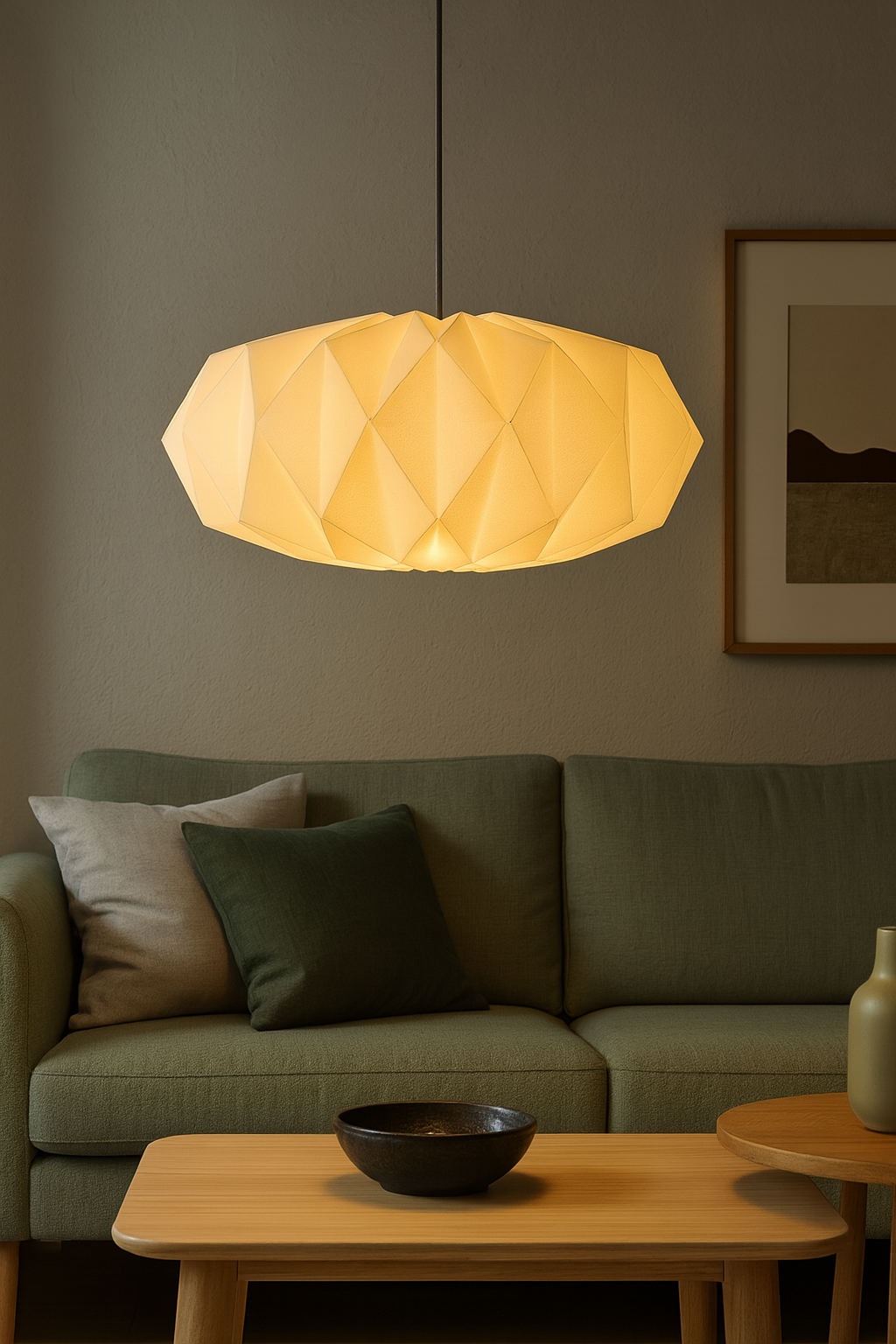 Paper Lamp Shade Pendant Light
