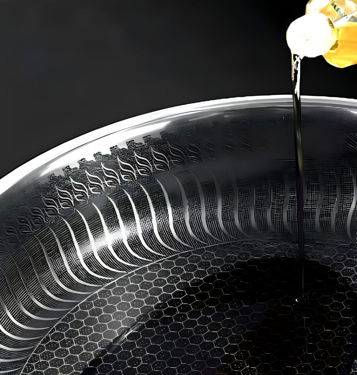 Premium Honeycomb Non-Stick Wok – Stainless Steel Perfect for Stir-Fry