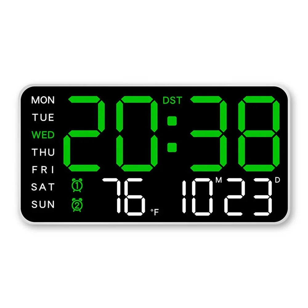 Productivity LED Alarm Clock - Calendar & Voice Activated