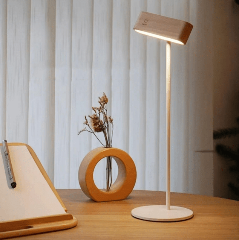 Rechargeable 360° Rotatable Wooden LED Wall Light